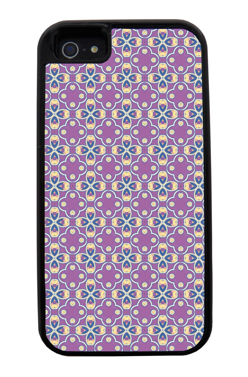 Apple iPhone 5 / 5S Abstract Case - Purple and Yellow Tip