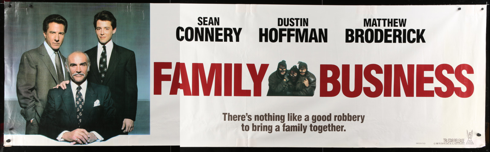 Family Business 2A151 A Part Of A Lot 5 Vinyl Banners '88-90 Great Images From A Variety Of Different Movies!