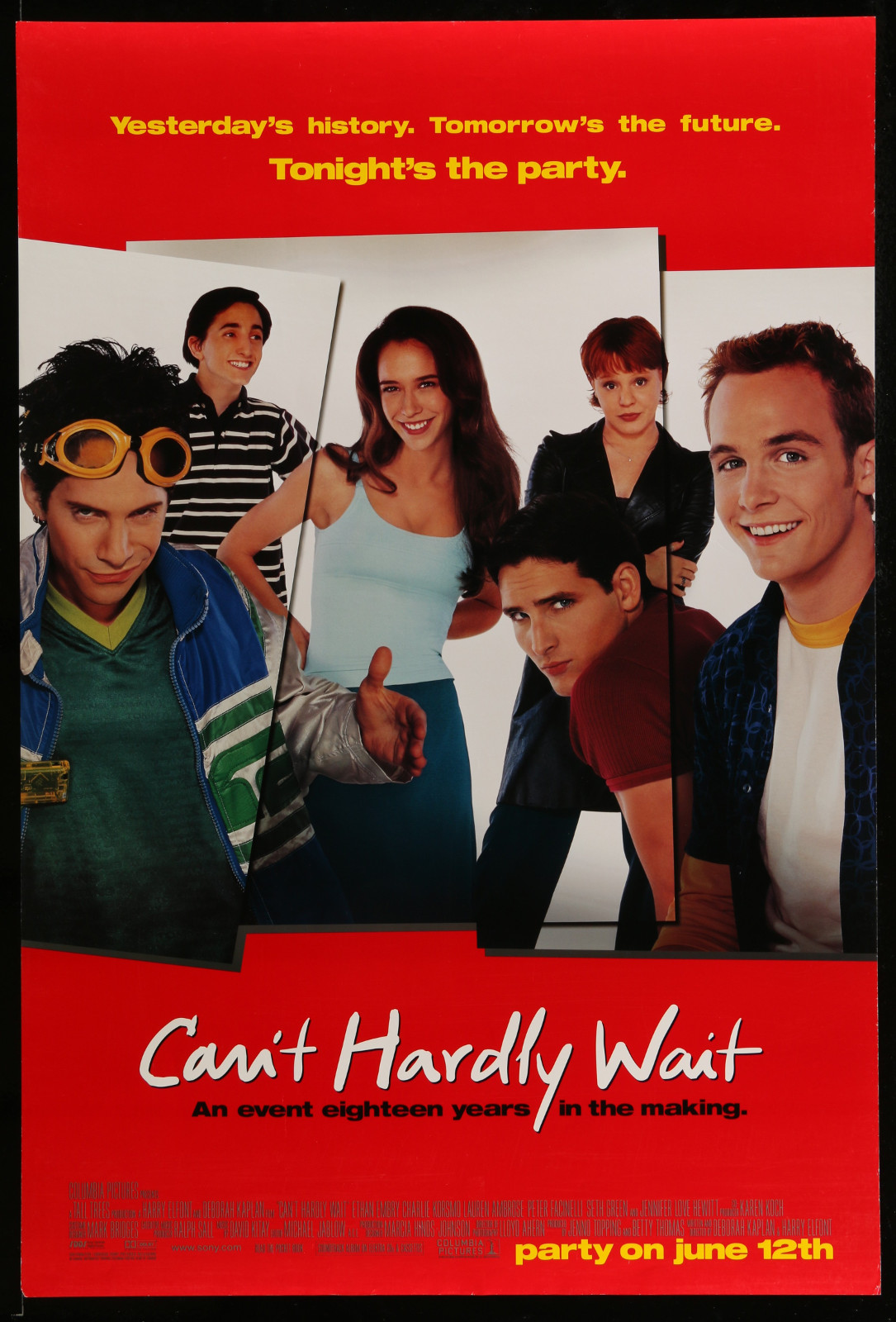 Can'T Hardly Wait 2A355 A Part Of A Lot 31 Unfolded Mostly Double-Sided 27X40 One-Sheets '90S Cool Movie Images!
