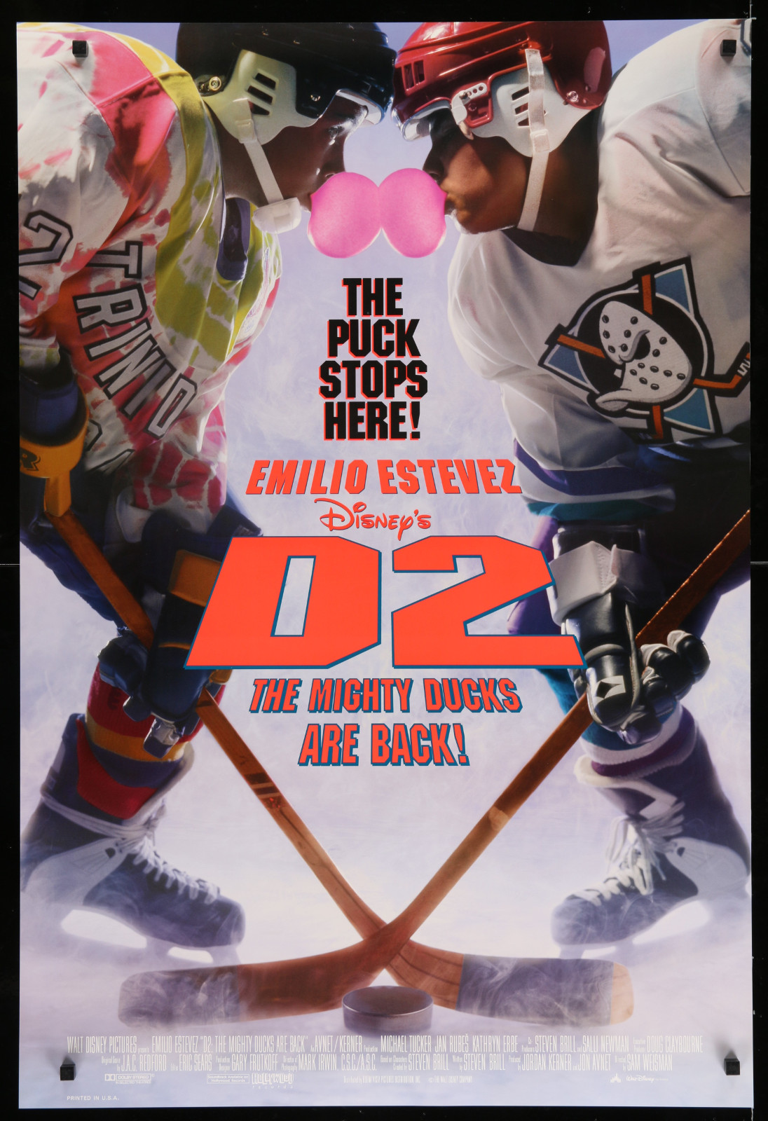 The Mighty Ducks 2 2A366 A Part Of A Lot 29 Unfolded Double-Sided 27X40 One-Sheets '90S-00S Great Movie Images!