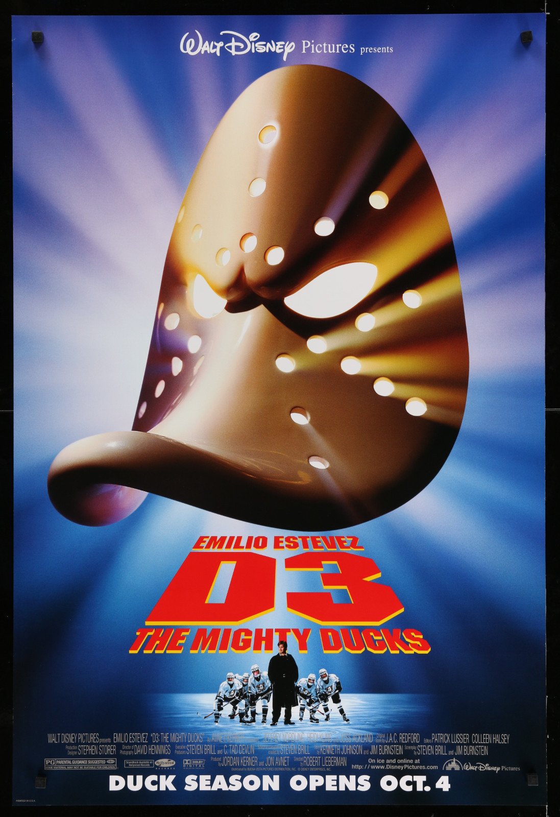 The Mighty Ducks 3 2A366 A Part Of A Lot 29 Unfolded Double-Sided 27X40 One-Sheets '90S-00S Great Movie Images!