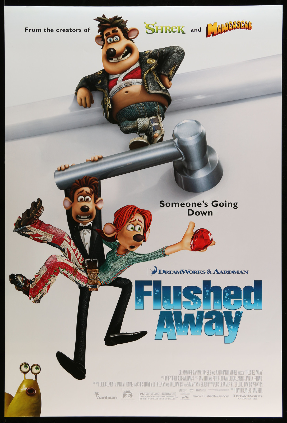 Flushed Away 2A396 A Part Of A Lot 22 Unfolded Mostly Double-Sided 27X40 One-Sheets '00S A Variety Of Movie Images!