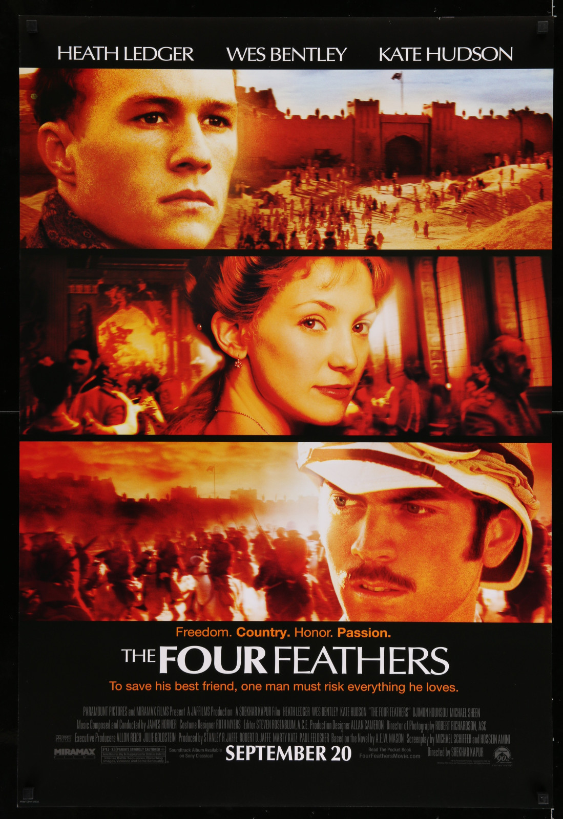 The Four Feathers 2A353 A Part Of A Lot 32 Unfolded Double-Sided And Single-Sided Mostly 27X40 One-Sheets '90S-00S Great Images