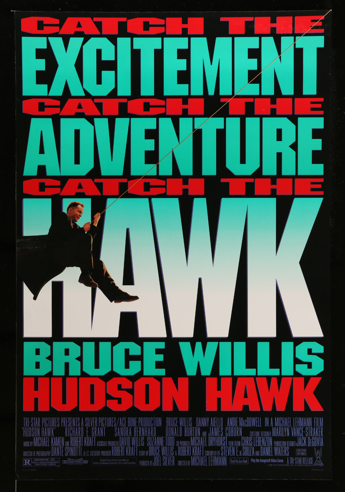 Hudson Hawk 2A457 A Part Of A Lot 16 Unfolded Mostly Single-Sided Mostly 27X41 One-Sheets '80S-90S Great Movie Images!