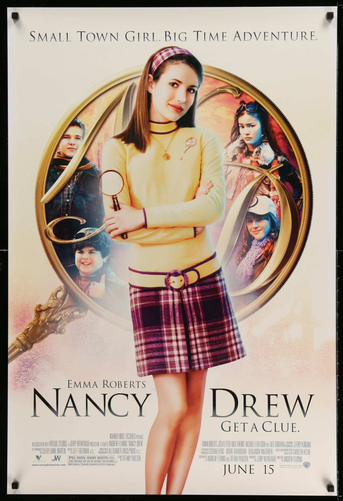 Nancy Drew Geta Clue 2A471 A Part Of A Lot 15 Unfolded Double-Sided 27X40 Mostly Family One-Sheets '00S Great Movie Images!