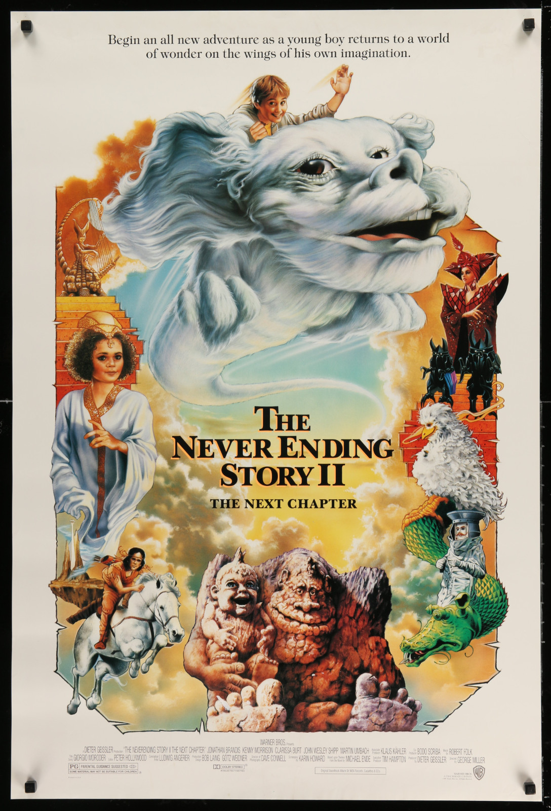 The Never Ending Story Ii 2A471 A Part Of A Lot 15 Unfolded Double-Sided 27X40 Mostly Family One-Sheets '00S Great Movie Images!