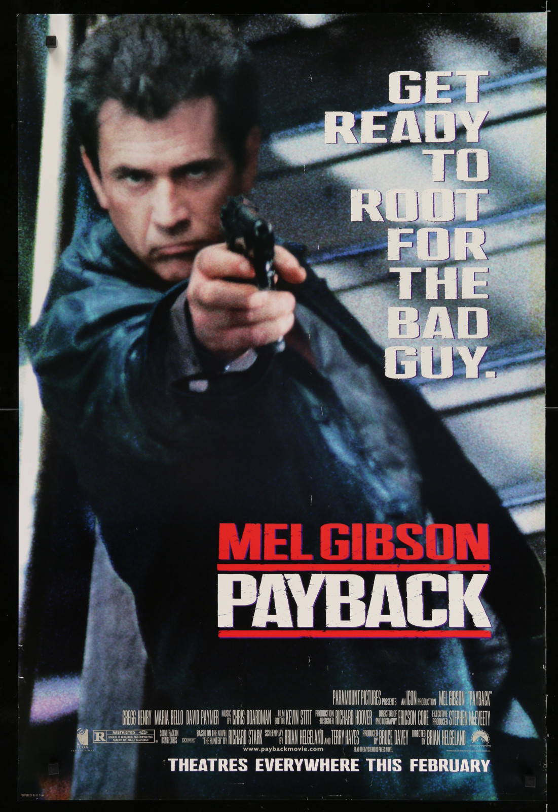 Payback 2A393 A Part Of A Lot 23 Unfolded Mostly Double-Sided 27X40 One-Sheets '90S Great Movie Images!