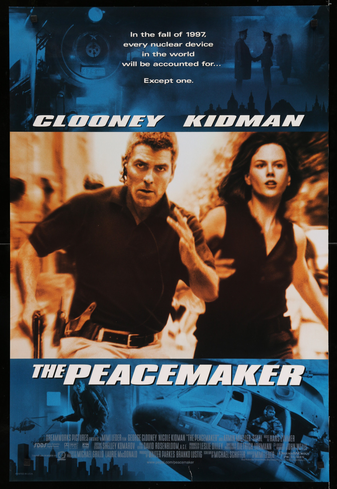 The Peacemaker 2A393 A Part Of A Lot 23 Unfolded Mostly Double-Sided 27X40 One-Sheets '90S Great Movie Images!