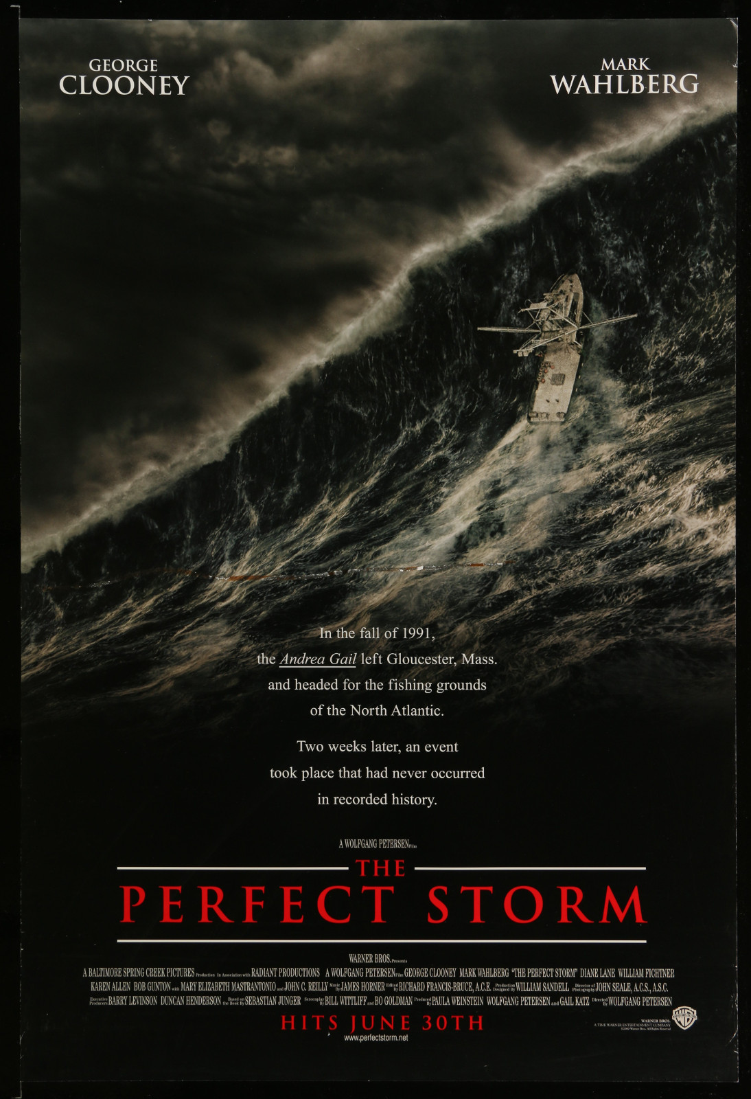 The Perfect Storm 2A355 A Part Of A Lot 31 Unfolded Mostly Double-Sided 27X40 One-Sheets '90S Cool Movie Images!