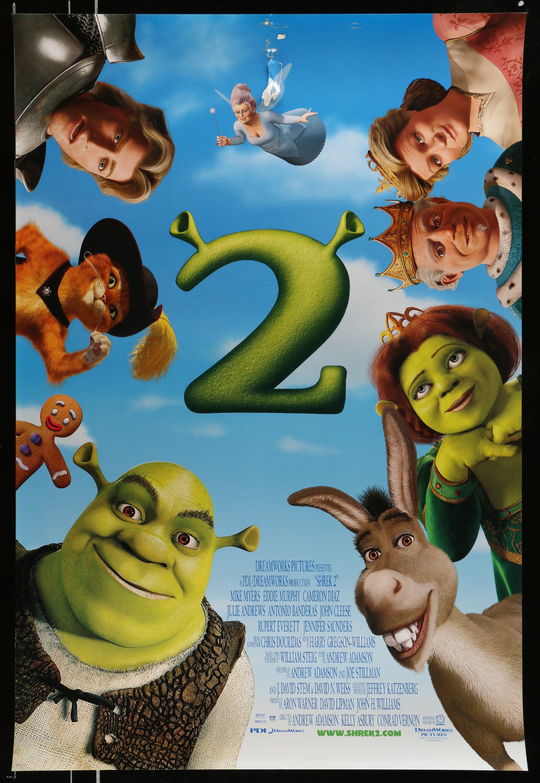 Shrek 2 2A368 A Part Of A Lot 28 Unfolded Mostly Double-Sided Mostly 27X40 One-Sheets '70S-00S Cool Images!