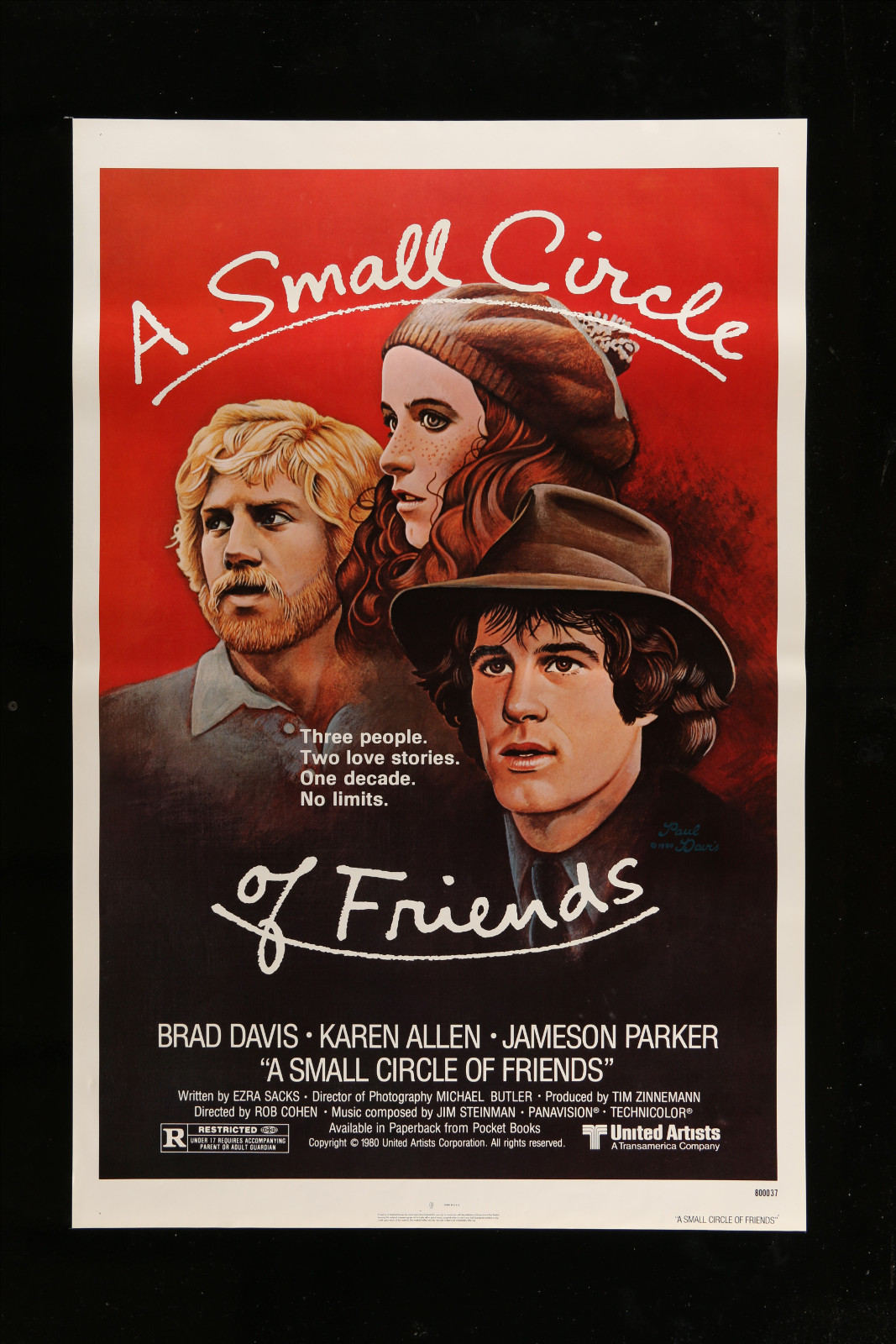 A Small Circle Of Friends 2A360 A Part Of A Lot 30 Unfolded Mostly Double-Sided Mostly 27X40 One-Sheets '70S-00S Cool!