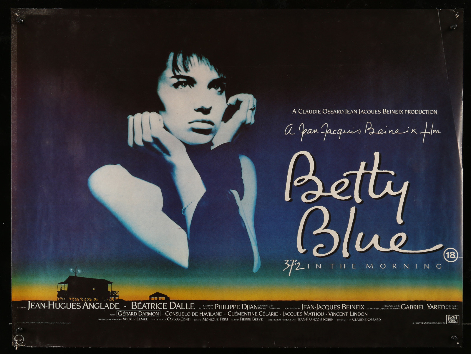 Betty Blue 2A317 A Part Of A Lot 7 Unfolded Special Posters '80S Great Images From A Variety Of Movies!