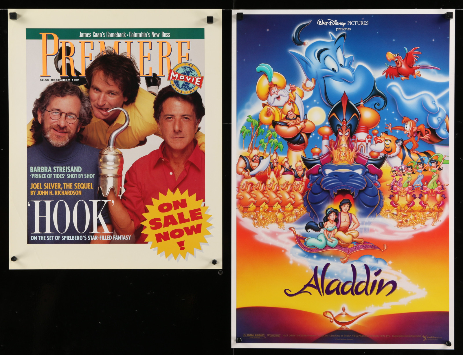 Hook & Aladdin 2A327 A Part Of A Lot 10 Unfolded Video And Special Posters '80S-00S Many Great Movie Images!