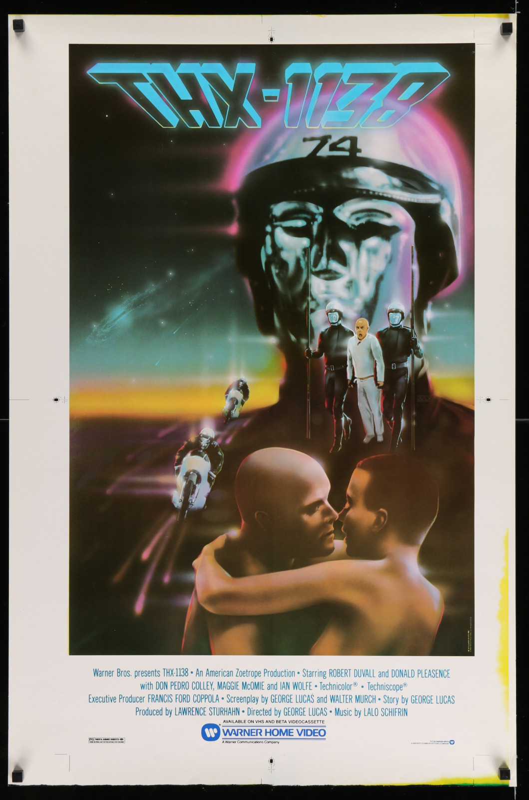 Thx-1138 2A327 A Part Of A Lot 10 Unfolded Video And Special Posters '80S-00S Many Great Movie Images!