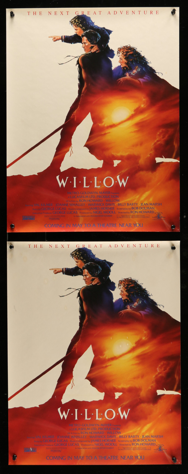 Willow (X2) 2A317 A Part Of A Lot 7 Unfolded Special Posters '80S Great Images From A Variety Of Movies!