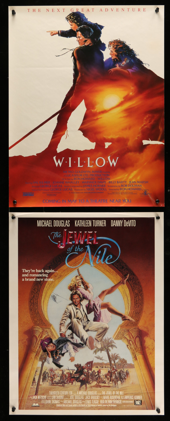 Willow & The Jewel Of The Nile 2A317 A Part Of A Lot 7 Unfolded Special Posters '80S Great Images From A Variety Of Movies!