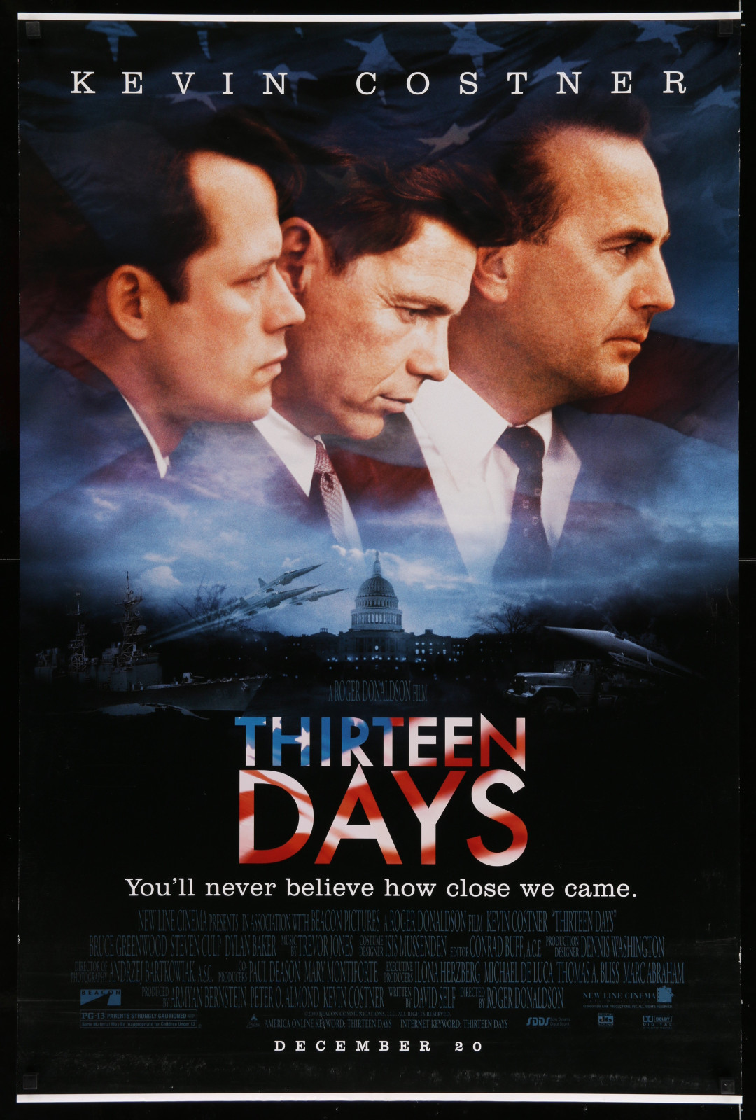 Thirteen Days 2A422 A Part Of A Lot 19 Unfolded Mostly Double-Sided 27X41 One-Sheets '90S-00S Great Movie Images!