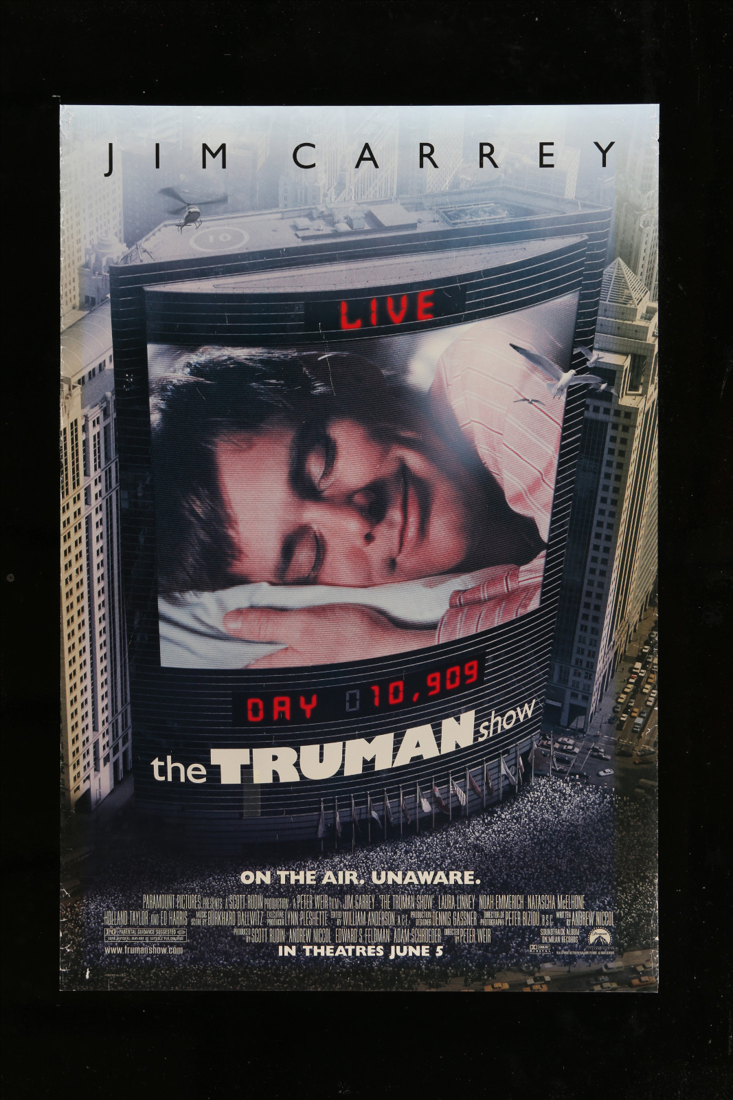 The Truman Show 2A360 A Part Of A Lot 30 Unfolded Mostly Double-Sided Mostly 27X40 One-Sheets '70S-00S Cool!