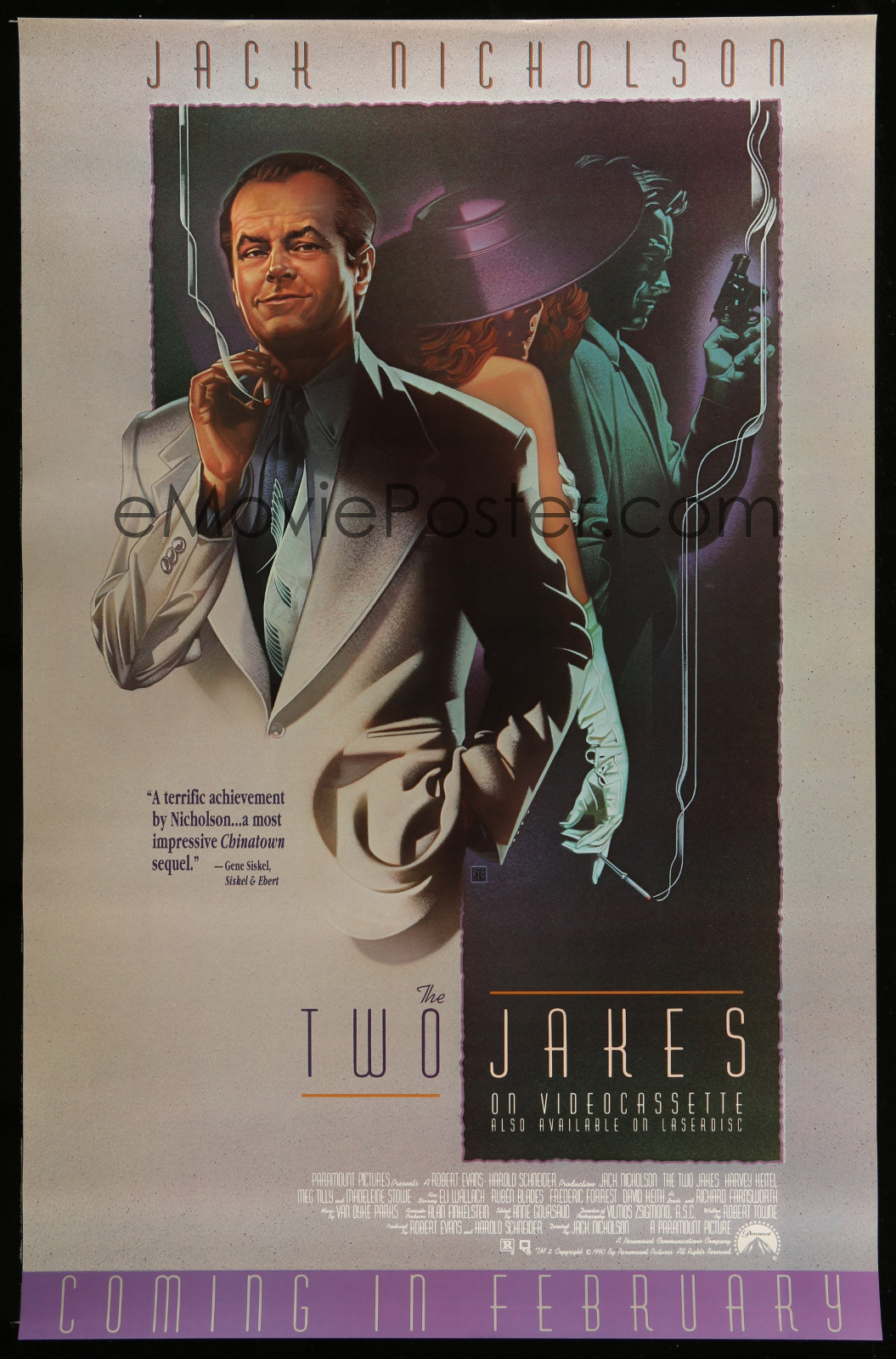 The Two Jakes 2A323 A Part Of A Lot 18 Unfolded Single-Sided Video Posters '90S A Variety Of Movie Images!