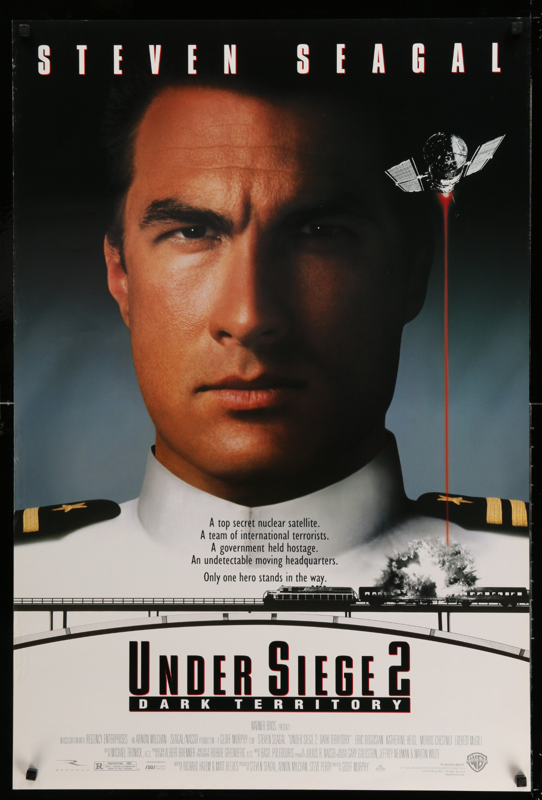 Under Siege 2: Dark Territory 2A414 A Part Of A Lot 20 Unfolded Double-Sided And Single-Sided One-Sheets '80S-90S Great Movie Images!