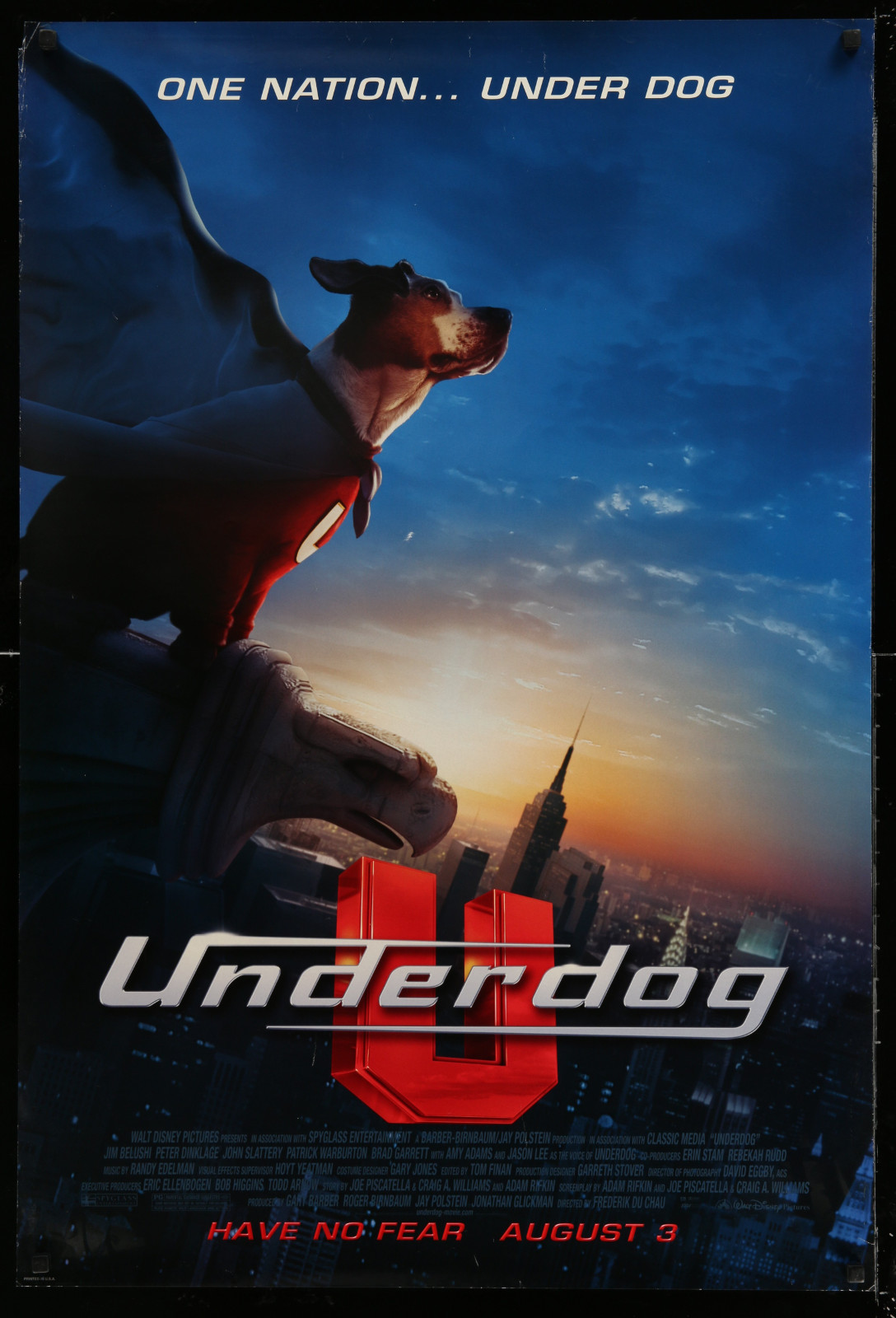 Underdog 2A471 A Part Of A Lot 15 Unfolded Double-Sided 27X40 Mostly Family One-Sheets '00S Great Movie Images!