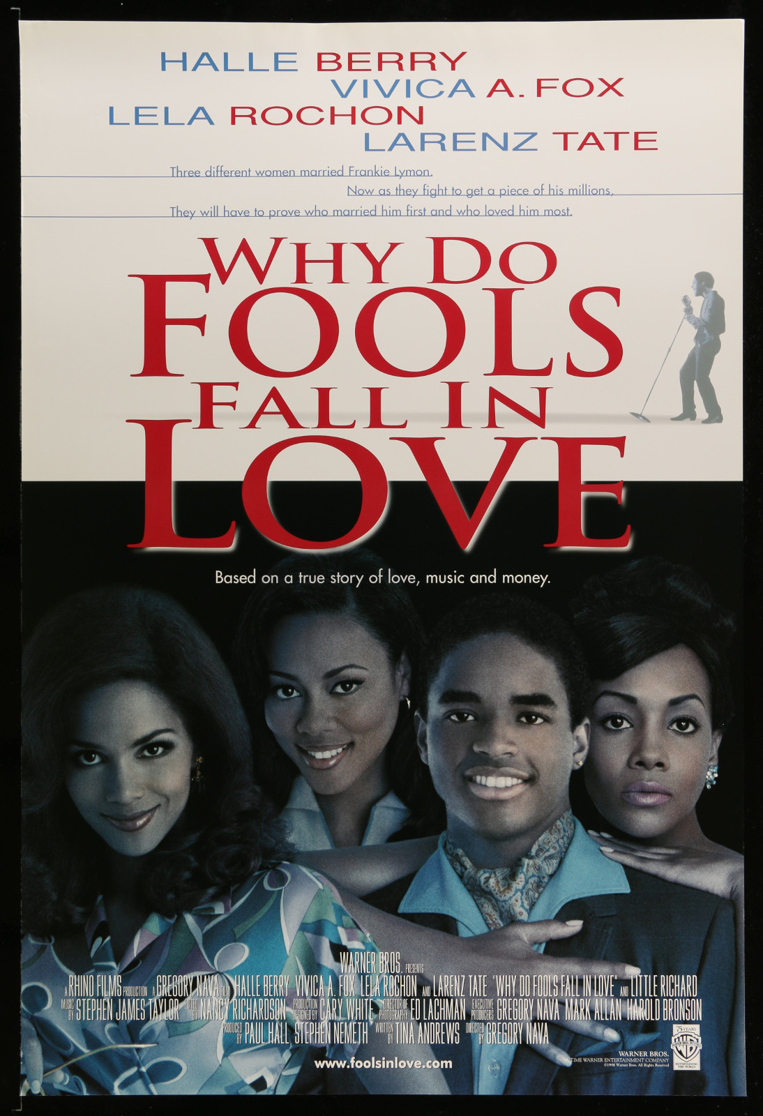 Why Do Fools Fall In Love 2A355 A Part Of A Lot 31 Unfolded Mostly Double-Sided 27X40 One-Sheets '90S Cool Movie Images!